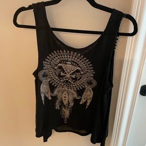 Poolhouse black tank top